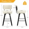 Bekrvio 26'' Swivel Counter Height Bar Stools, Upholstered Faux Leather - 2 of 4