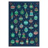 Christmas Ball Print Washable Accent Rug with Non-Slip Backing,Stain-Resistant Low Pile Xmas Holiday Carpet - 4 of 4