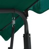 vidaXL Garden Swing Bench Green 66.9 in.x43.3 in.x60.2 in. Fabric - 4 of 4