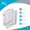 INTERNET'S BEST Arched Top Dog Gate | 3 Panel, 24" H Wooden Pet Barrier for Dogs or Cats | Freestanding Room Divider | White. (3 panel - 24", White) - 3 of 4