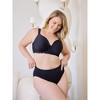 Leading Lady The Chloe – Lace Band Molded Underwire T-Shirt Bra in Black, Size: 48D. - 4 of 4