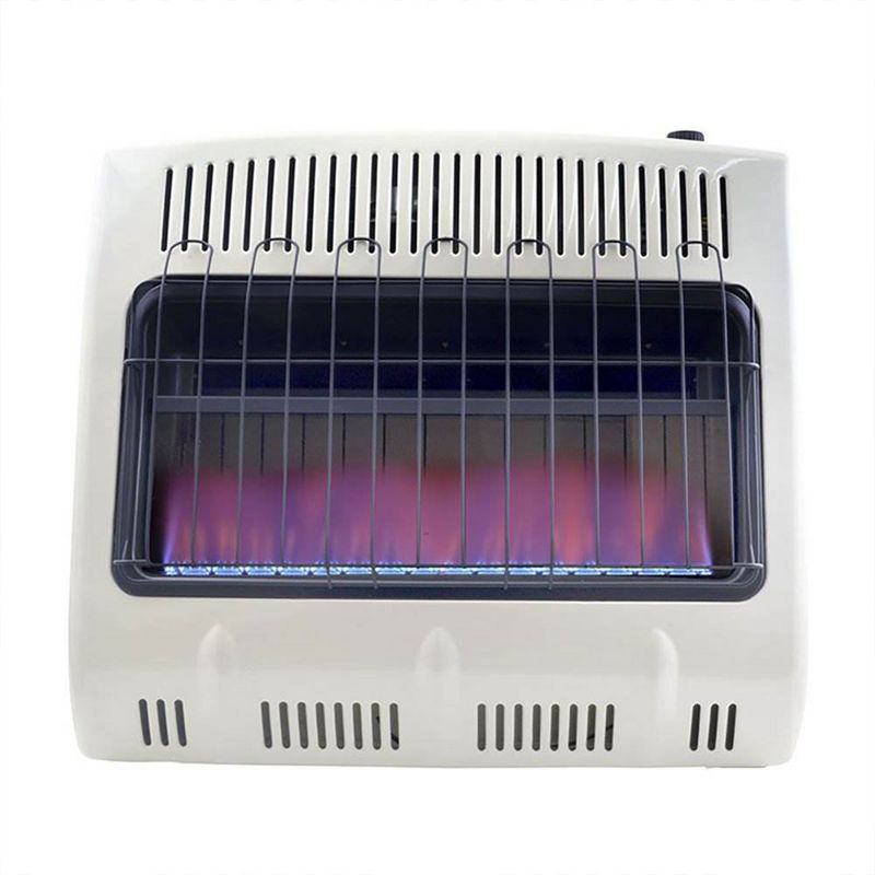 Mr Heater 30000 BTU Vent Free Blue Flame Propane Gas Wall or Floor Indoor Heater with Thermostat for Spaces up to 750 Square Feet, 3 of 7