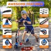 Hurtle Foldable Kick Scooter - Lightweight Alloy Deck with High Impact Wheels - Adjustable Handlebar - 2 of 4