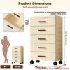 5 Layers Multifunctional Drawer Storage Cabinet Bedside Table Living Room Snack Children's Toys Books Clothes Storage Cabinet - 3 of 4
