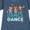 Girls' - LOL Surprise! - Dancing Dolls Dance Graphic Short Sleeve Fleece Dress - 2 of 4