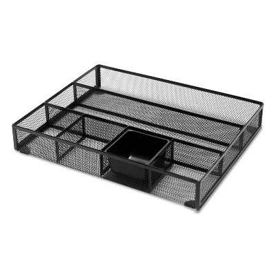 Universal Metal Mesh Drawer Organizer 15 x 11 7/8 x 2 1/2 Black 20021