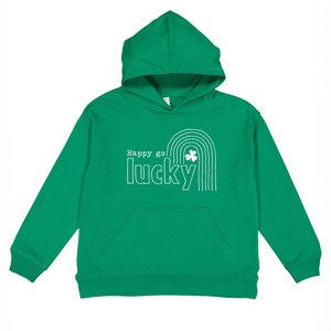 The Juniper Shop Happy Go Lucky Shamrock Youth Hoodie - 1 of 4