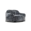 Airsurfer Large Charcoal Gray Armchair Modern Cozy Lounge Armchair Home Accent for Living Room Relaxation - 3 of 4
