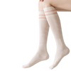 Anna-Kaci 3-Pack Women's Over the Knee Sport Socks with Breathable Mesh Knit and Non-Slip Calf Support - 2 of 4