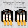 Big Dot of Happiness Give Thanks - Thanksgiving Party Game Pickle Cards - Pull Tabs 3-in-a-Row - Set of 12 - 3 of 4