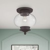 Livex Lighting Harbor 1 - Light Flush Mount in  Bronze - 3 of 4