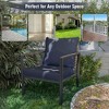 YARDSIGHT Metal Chair with Wicker Backrest & Cushion - Stylish Outdoor Seating for Front Yard, Porch, Deck, Balcony, Backyard & Sunroom” - 4 of 4