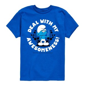 Boys' - Smurfs -  Short Sleeve Graphic T-Shirt - 1 of 4