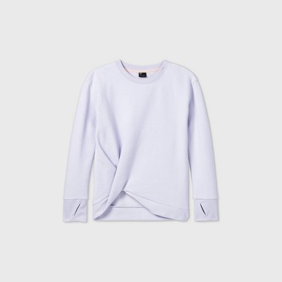 lilac crew neck sweatshirt