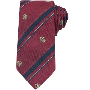 INSPIRE CHIC Men's Stripe Print Self-Tied Crown Flowers and Anchor Necktie for Graduation School Uniform College 1 Pc - 1 of 4