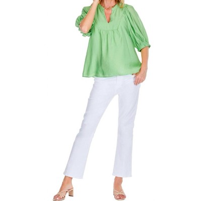 Women's Front Yoke Trimmed Top - Joy Joy