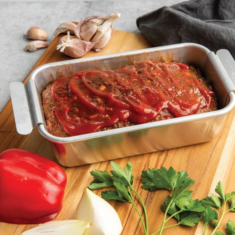 Nordic Ware Aluminum Meat Loaf Pan Silver, 3 of 5