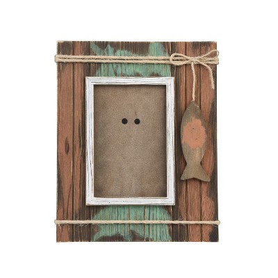 Beachcombers Wood 4x6 Frame GRN & ORN