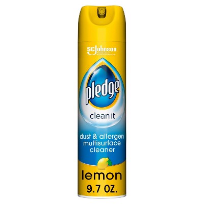 Pledge Dust & Allergen Multisurface Cleaner Lemon Aerosol - 9.7oz