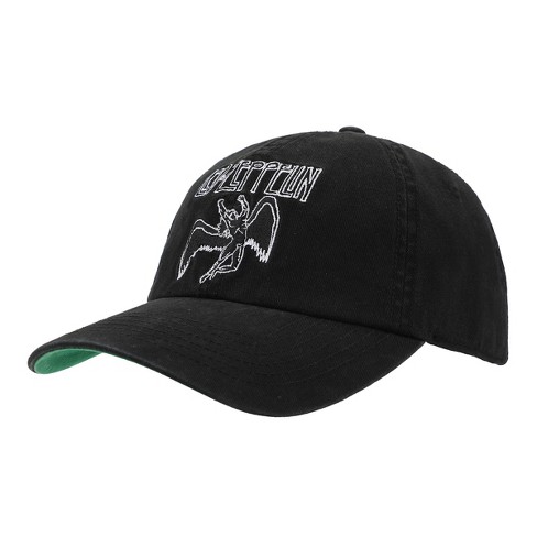 Led Zeppelin Falling Icarus Symbol Black Unstructured Baseball Cap - image 1 of 4