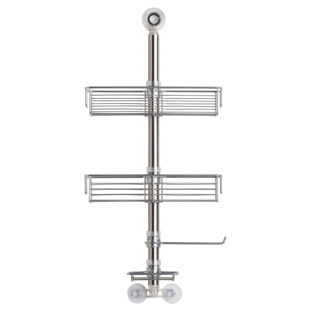 Photos - Bathroom Cabinet iDESIGN Forma Shower Caddy Station Brushed Stainless Steel: Bathroom Organizer, Rust-Resistant Shelf