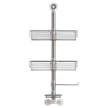 iDESIGN Forma Shower Caddy Station Brushed Stainless Steel