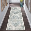 Vintage Printed Non Slip Area Rug Distressed Washable Soft Low Pile Indoor Non Shedding Accent Carpet for Living Room Bedroom - 2 of 4