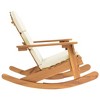 vidaXL Adirondack Rocking Chair with Cushions Solid Wood Acacia - 4 of 4