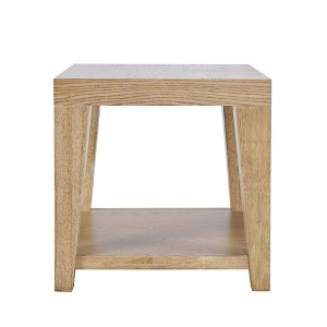 Jofran,Laurel Creek Modern Contemporary 24" Square End Table with Open Shelf - 1 of 4