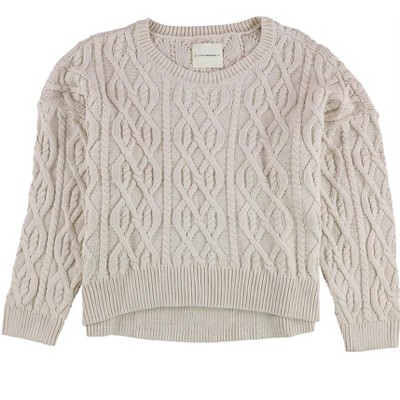 Lucky Brand Womens Acid Wash Pullover Sweater