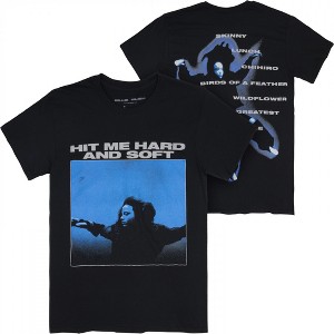 Mens Billie Eilish Hit Me Hard and Soft Front and Back Print T-Shirt - 1 of 4