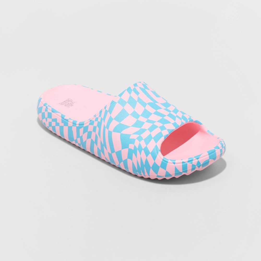 Women's Robbie Slide Sandals - Wild Fable Pink/Turquoise Blue .Sizes 6-10.