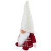 Northlight Plaid Boy Gnome Christmas Figurine - 9.5" - Red and White - 4 of 4