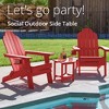 Arceso Adirondack Outdoor Side Table, 2-Tier HDPS Patio End Table Weather Resistant, Morden Side Table for Patio, Pool, Porch - 4 of 4