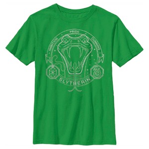 Boy's Harry Potter Slytherin Snake Logo T-Shirt - 1 of 4