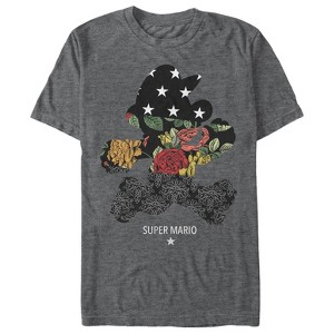 Men's Nintendo Mario Ornate Pattern T-Shirt - 1 of 4
