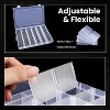 8-Pack 36-Grid Plastic Organizer Box with Adjustable Dividers, Clear Storage Containers with Labels for Crafts & Jewelry - 3 of 4