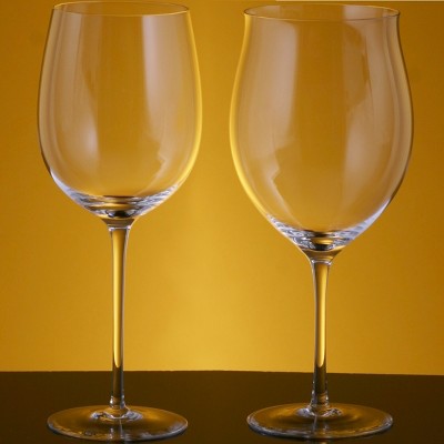 Bottega del Vino 4 Piece Crystal Chardonnay and Rosso Amarone Wine Glass Set