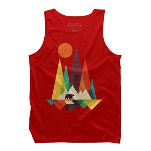 Men's Design By Humans Mountain Bear By radiomode Tank Top - 1 of 3
