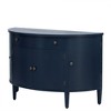 Curved Design Storage Cabinet made of Fraxinus Mandschuric Solid Wood Veneer, Adjustable Shelves - 4 of 4