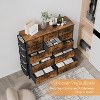 Dresser for Bedroom, Tall Storage Dresser with 12 Drawers & Side Pockets, Fabric Chests of Drawers Organizer - 4 of 4
