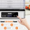 YASHE Food Dehydrator, 5 Stainless Steel Trays, 48H Timer, Temp Control, 420W, Includes Recipe Book, for Jerky, Fruits, Herbs, Meat, Dog Treats - 3 of 4