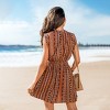 Women's Boho Chic Printed Sleeveless Sundress with Tassel Tie - Cupshe - 4 of 4
