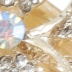 gold tone, blue, transparent