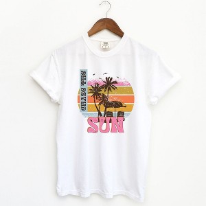 Simply Sage Market Women's Chase The Sun Vintage Short Sleeve Garment Dyed Tee - 1 of 2