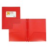 2 Pocket Plastic Folder with Prongs - up&up™ - 3 of 3