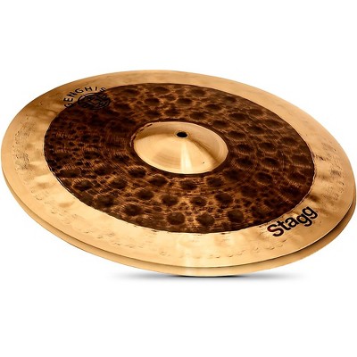 Stagg 14" Genghis Duo Series Dual Medium Hi-Hats Level 2 14 in., Pair 194744439179