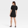 Women's Linen Short Sleeve Mini Sundress - A New Day™ - 2 of 3