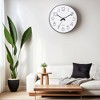 REGALWOVEN Plastic Analog Battery Powered Silent Non-Ticking Wall Clock 12 Inch - 3 of 4