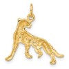 Black Bow Jewelry 14k Yellow Gold Polished Cheetah Charm or Pendant - 3 of 4
